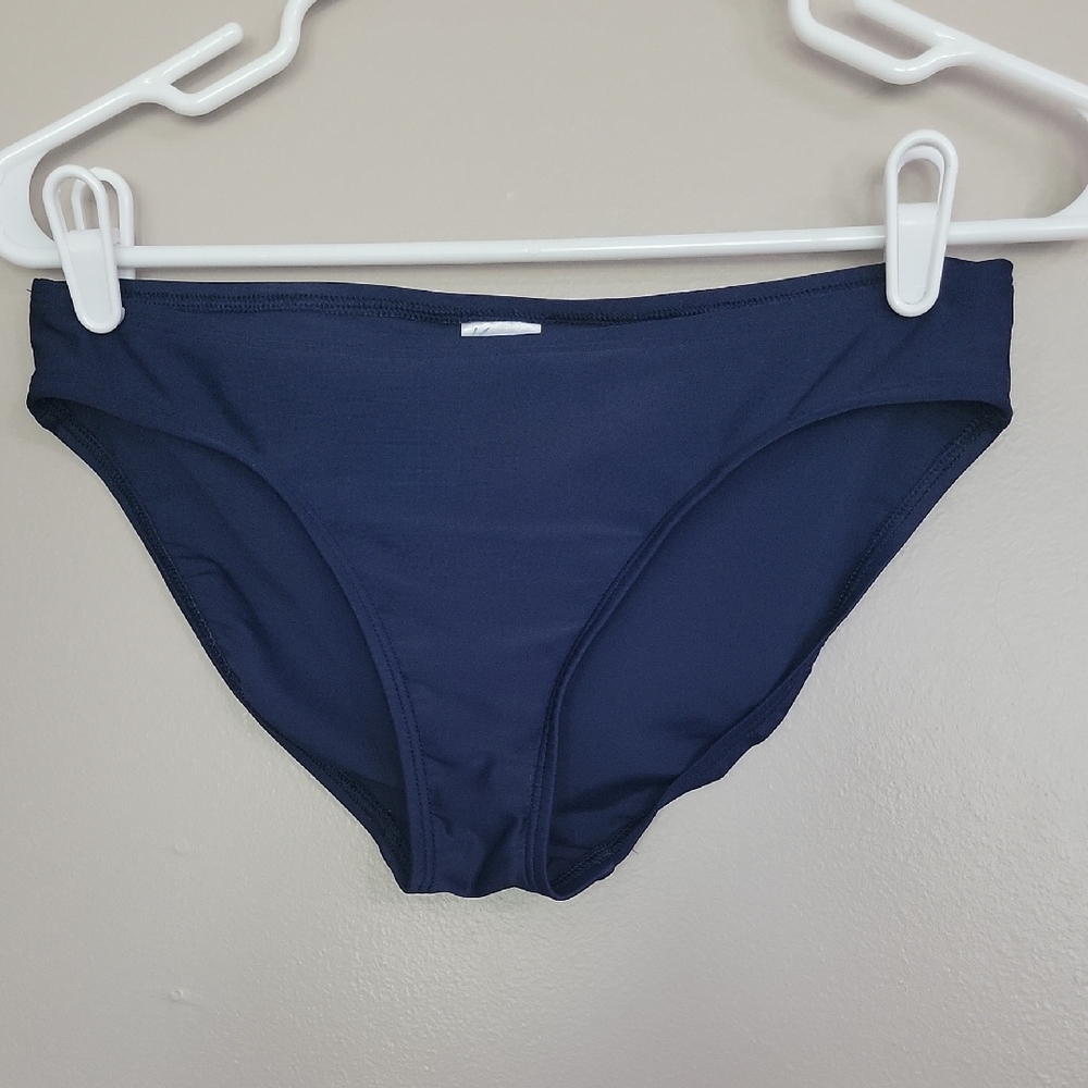 Kona Sol Navy Blue Bikini Swimsuit Bottoms Size S